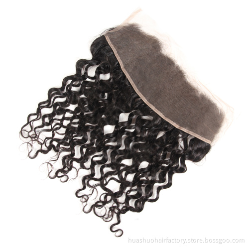 Huashuo Hair Highest Discounts 100% Unprocessed Virgin Cuticle Aligned Raw Indian Human Hair Weave Bundles And Prepluck Frontal